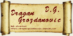 Dragan Grozdanović vizit kartica